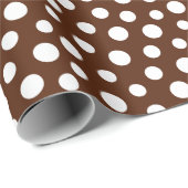 Whitepaper über braunes Faltpapier Geschenkpapier (Rolleneckpunkt)