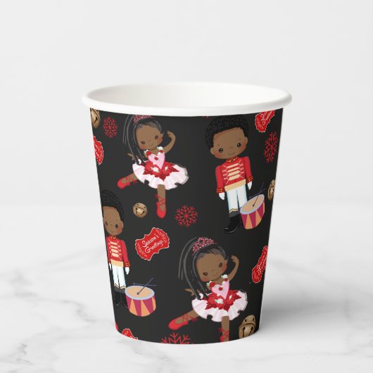 Whitepaper über das Kulturerbe Holiday Nutcracker Pappbecher (Rückseite)