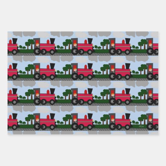 Whitepaper über digitale Kunst im Zug Geschenkpapier Set (Vorderseite)