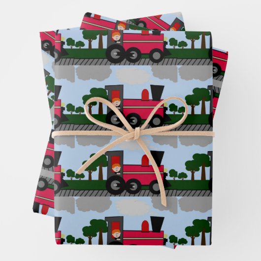 Whitepaper über digitale Kunst im Zug Geschenkpapier Set (Beispiel)