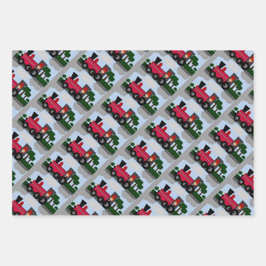 Whitepaper über digitale Kunst im Zug Geschenkpapier Set (Vorderseite 3)