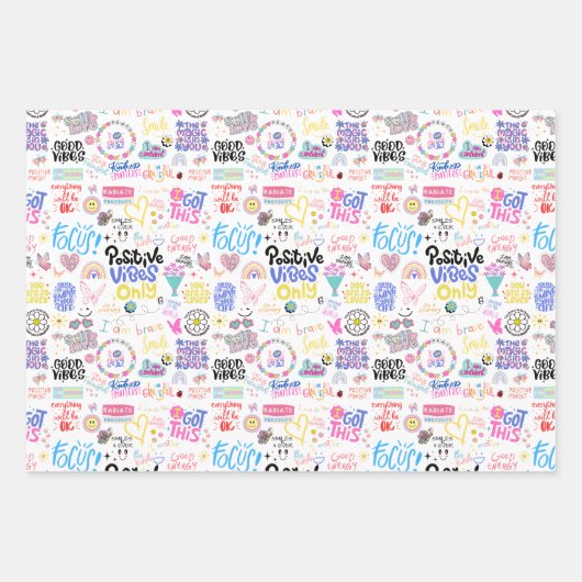 Whitepaper über positive Affirmations Geschenkpapier Set (Vorderseite 3)