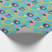 Whitepaper zu Funky Blue Circles Geschenkpapier (Ecke)