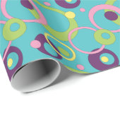 Whitepaper zu Funky Blue Circles Geschenkpapier (Rolleneckpunkt)