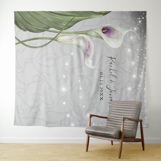 Whitepaper zu Lila Calla Lily Foto-Background-Tapi Wandteppich (Beispiel (Horizontal))