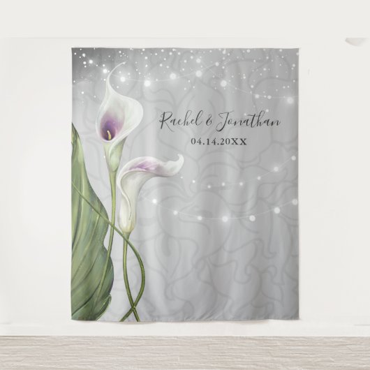Whitepaper zu Lila Calla Lily Foto-Background-Tapi Wandteppich (Vorderseite)
