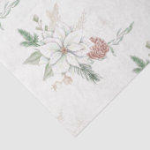 Whitepaper zu Poinsettien und Kiefernzapfen Seidenpapier (Detail)