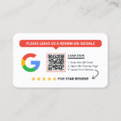 Whitepaper zu QR Code Business Review Link Visitenkarte (Vorderseite)