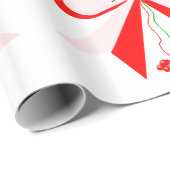 Whitepaper zu roten und rosa Bows Geschenkpapier (Rolleneckpunkt)