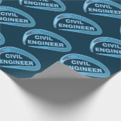 Whitepaper zum Abpacken von Zivilem Ingenieur Geschenkpapier (Ecke)