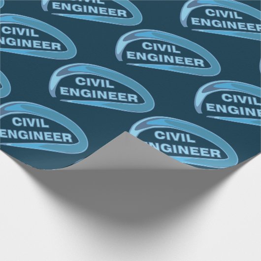 Whitepaper zum Abpacken von Zivilem Ingenieur Geschenkpapier (Ecke)