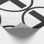 Whitepaper zum Abschreiben von Zeichen in Schwarz- Geschenkpapier