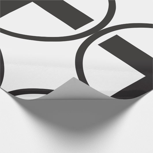 Whitepaper zum Abschreiben von Zeichen in Schwarz- Geschenkpapier