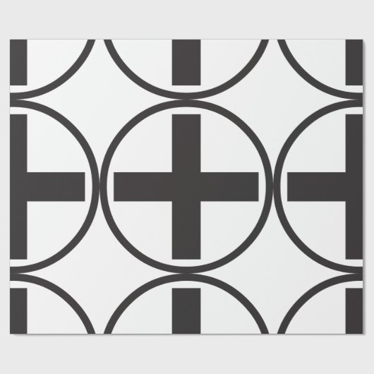 Whitepaper zum Abschreiben von Zeichen in Schwarz- Geschenkpapier (Flach)