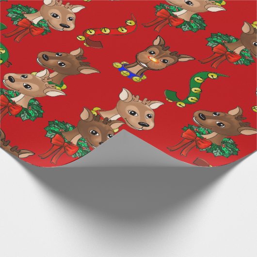 Whitepaper zum Abwracken von Rotem Hintergrund Geschenkpapier (Ecke)