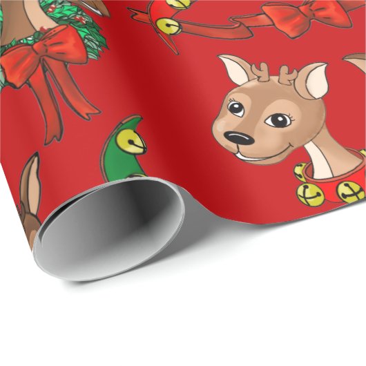 Whitepaper zum Abwracken von Rotem Hintergrund Geschenkpapier (Rolleneckpunkt)