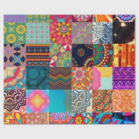 Whitepaper zum afrikanischen Design Geschenkpapier (Flach)