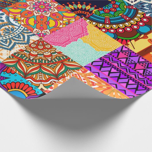 Whitepaper zum afrikanischen Design Geschenkpapier (Ecke)