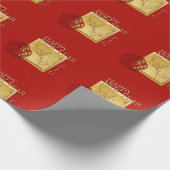 Whitepaper zum chinesischen Schweinefleischjahr 20 Geschenkpapier (Ecke)