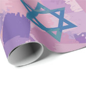 Whitepaper zum Design von Blue Jewish Star Geschenkpapier (Rolleneckpunkt)