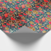 Whitepaper zum Design von Friedenszeichen Geschenkpapier (Ecke)