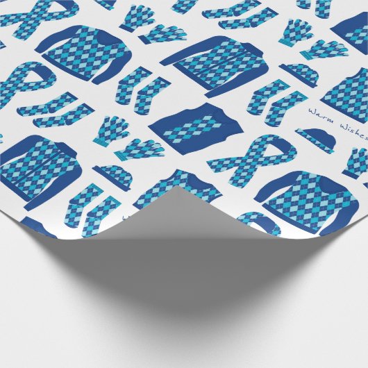 Whitepaper zum Entfernen von Mustern für blaue Rau Geschenkpapier (Ecke)