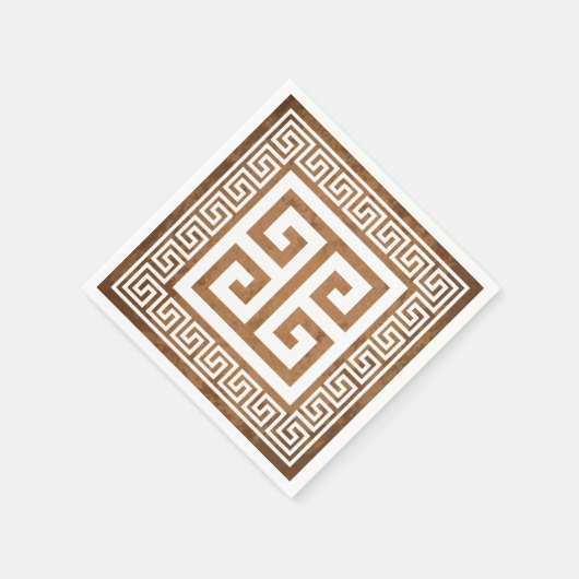 Whitepaper zum griechischen Schlüsselmuster Napkin Serviette (Ecke)