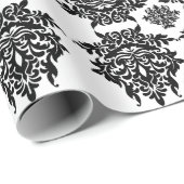 Whitepaper zum Schwarzweißdesign Geschenkpapier (Rolleneckpunkt)