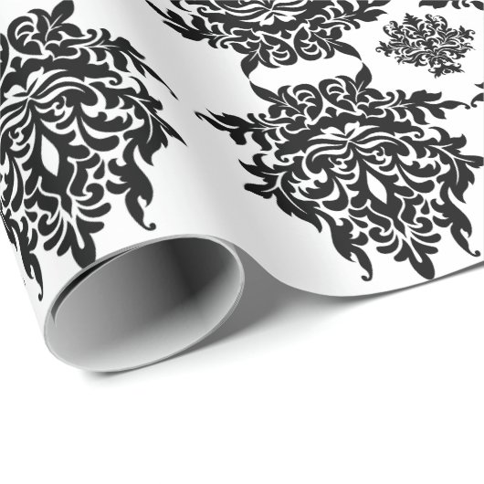 Whitepaper zum Schwarzweißdesign Geschenkpapier (Rolleneckpunkt)