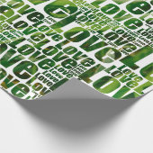 Whitepaper zum Service für grüne und grüne Wäsche Geschenkpapier (Ecke)