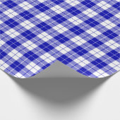 Whitepaper zum Thema Blaue und weiße Karierte Must Geschenkpapier (Ecke)