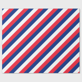 Whitepaper zum Thema "Französische Flagge" Geschenkpapier