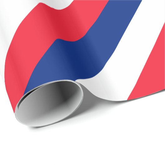 Whitepaper zum Thema "Französische Flagge" Geschenkpapier (Rolleneckpunkt)