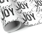 Whitepaper zum Thema "Frieden und Freude im Schwar Geschenkpapier (Rolleneckpunkt)