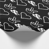 Whitepaper zum Thema Frieden und Liebe Geschenkpapier (Ecke)