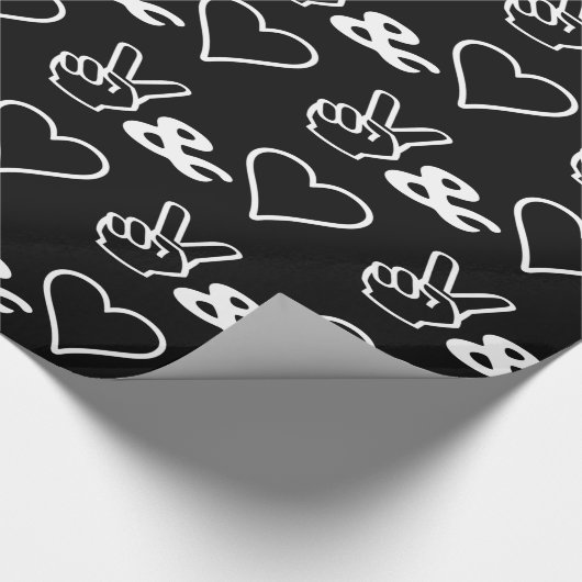 Whitepaper zum Thema Frieden und Liebe Geschenkpapier (Ecke)