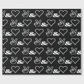 Whitepaper zum Thema Frieden und Liebe Geschenkpapier (Flach)