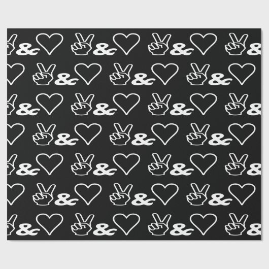 Whitepaper zum Thema Frieden und Liebe Geschenkpapier (Flach)