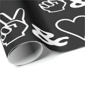 Whitepaper zum Thema Frieden und Liebe Geschenkpapier (Rolleneckpunkt)