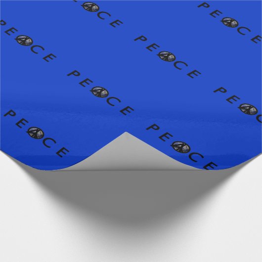 Whitepaper zum Thema "Friedenszeichen" zu Weihnach Geschenkpapier (Ecke)