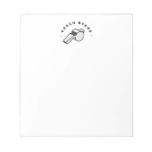 Whitepaper zum Thema Fußball-Trainer Notizblock (Vorderseite)