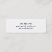 Whitepaper zum Thema geometrische Imitate Mini Visitenkarte (Rückseite)