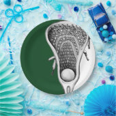 Whitepaper zum Thema "Grünes Lacrosse Sports Party Pappteller (Party)