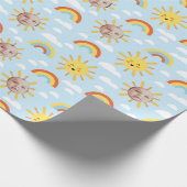 Whitepaper zum Thema "Happy Sun and Sky Custom Fot Geschenkpapier (Ecke)