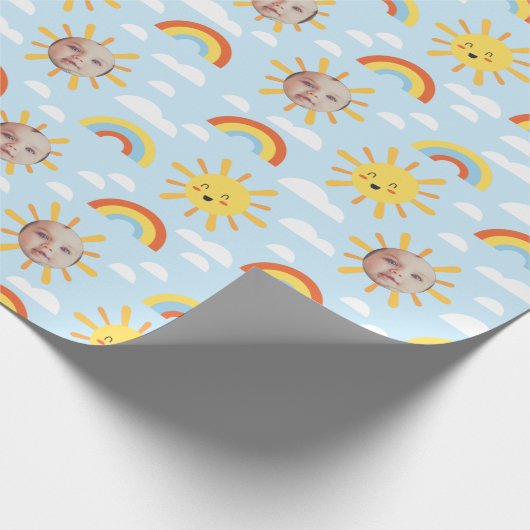 Whitepaper zum Thema "Happy Sun and Sky Custom Fot Geschenkpapier (Ecke)