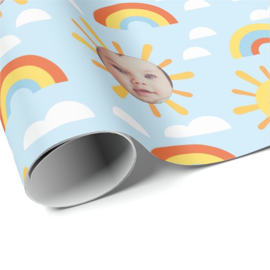 Whitepaper zum Thema "Happy Sun and Sky Custom Fot Geschenkpapier (Rolleneckpunkt)