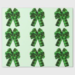 Whitepaper zum Thema Karierte Bows Geschenkpapier