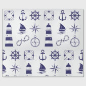 Whitepaper zum Thema Meereselemente Geschenkpapier (Flach)