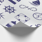 Whitepaper zum Thema Meereselemente Geschenkpapier (Ecke)