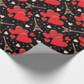 Whitepaper zum Thema "Rote Herzen" Geschenkpapier